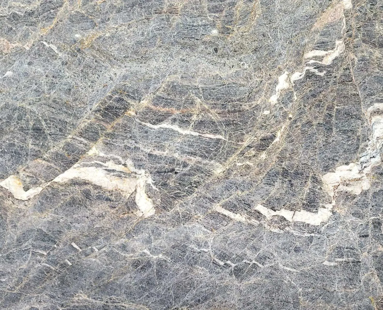 Closeup image of Elysum Grey Quartzite countertop slab