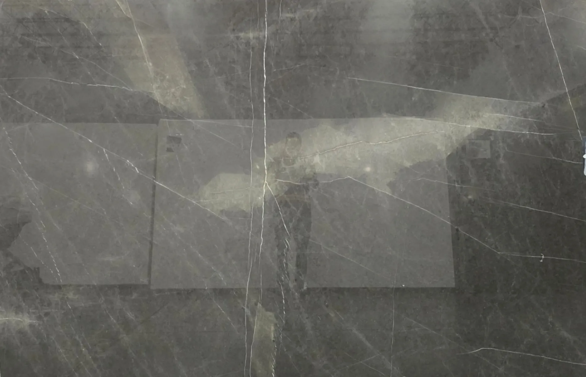 Closeup image of Grey Stone Lux Grey Marble countertop slab