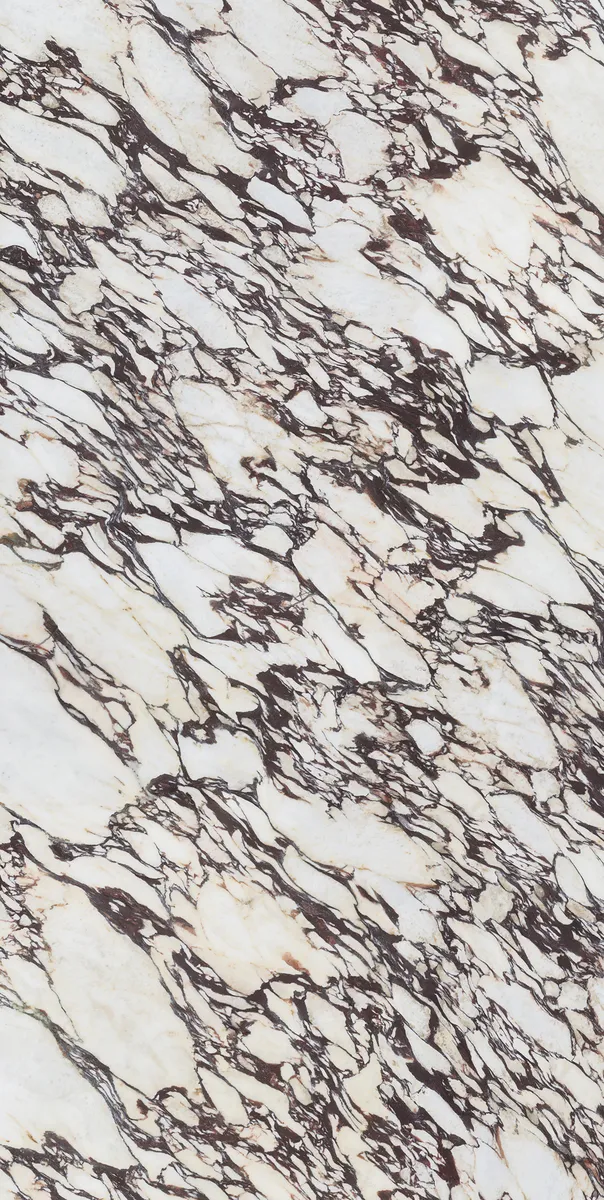 Closeup image of Infinity Calacatta Viola White Porcelain countertop slab