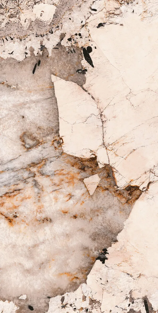 Closeup image of Infinity Magellano Cream Porcelain countertop slab