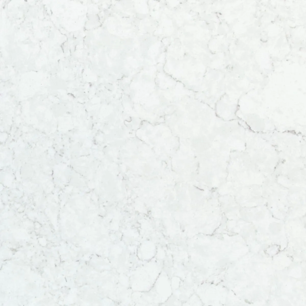 Closeup image of Viatera Carrara Trinita White Quartz countertop slab