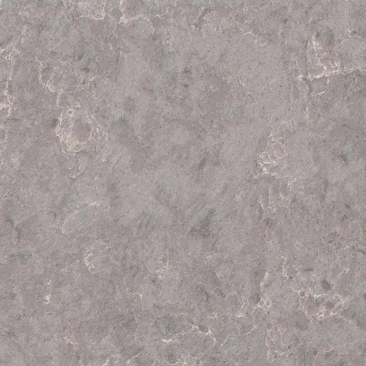 Closeup image of Viatera Lento Grey Quartz countertop slab