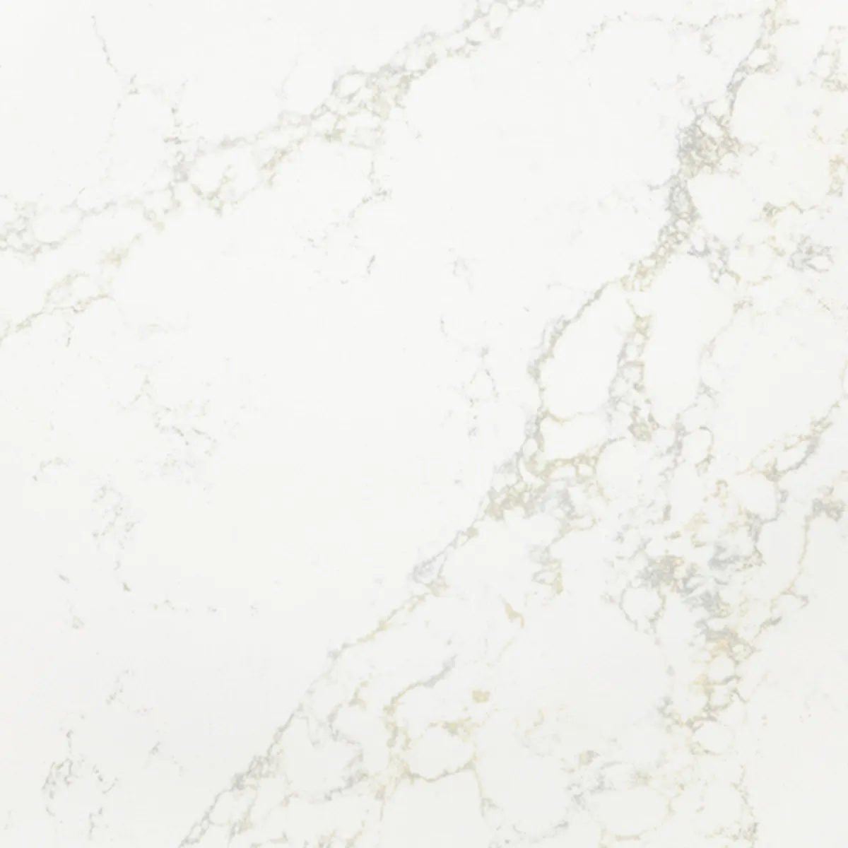 Closeup image of Viatera Lumina White Quartz countertop slab