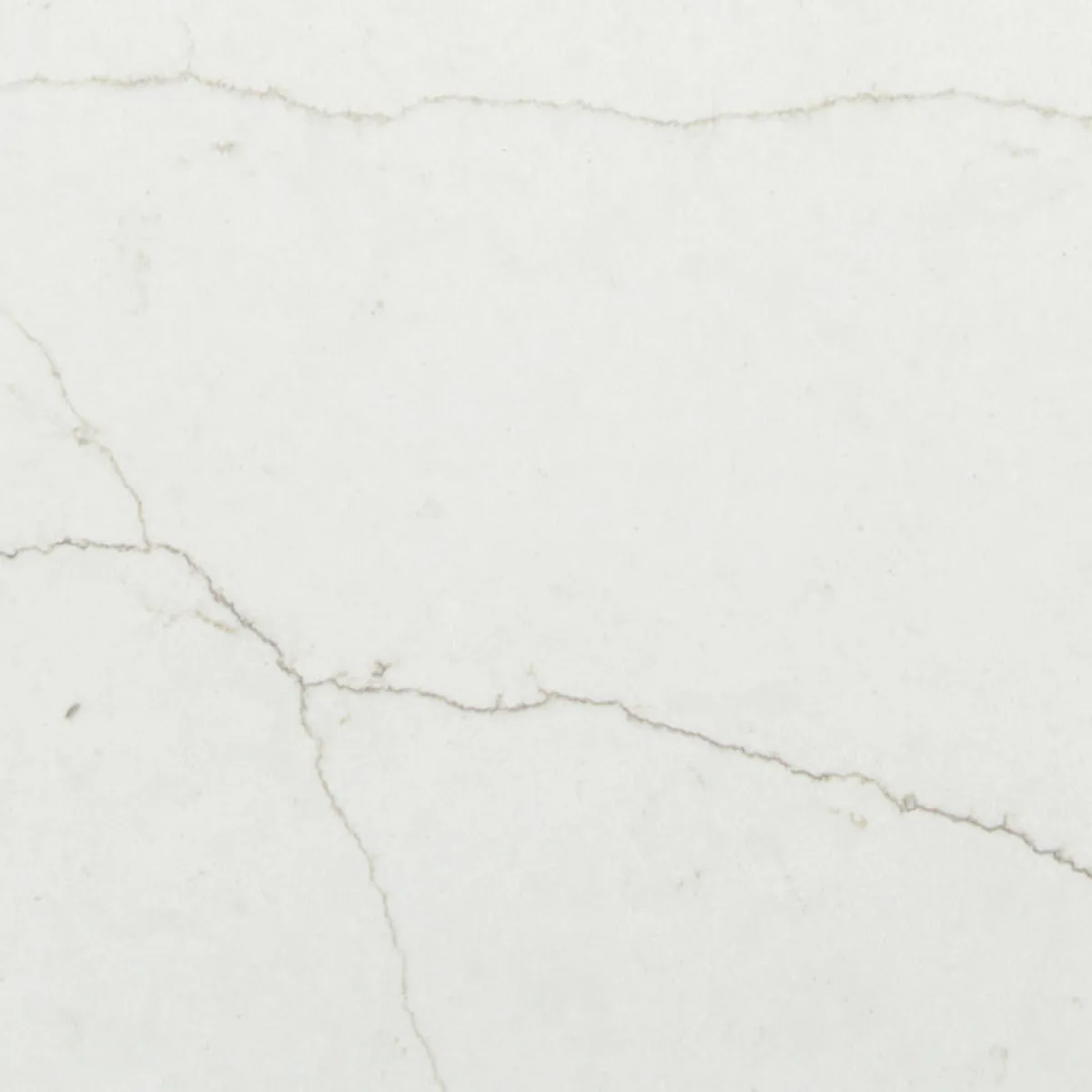 Closeup image of Viatera Macaubas Bianco White Quartz countertop slab