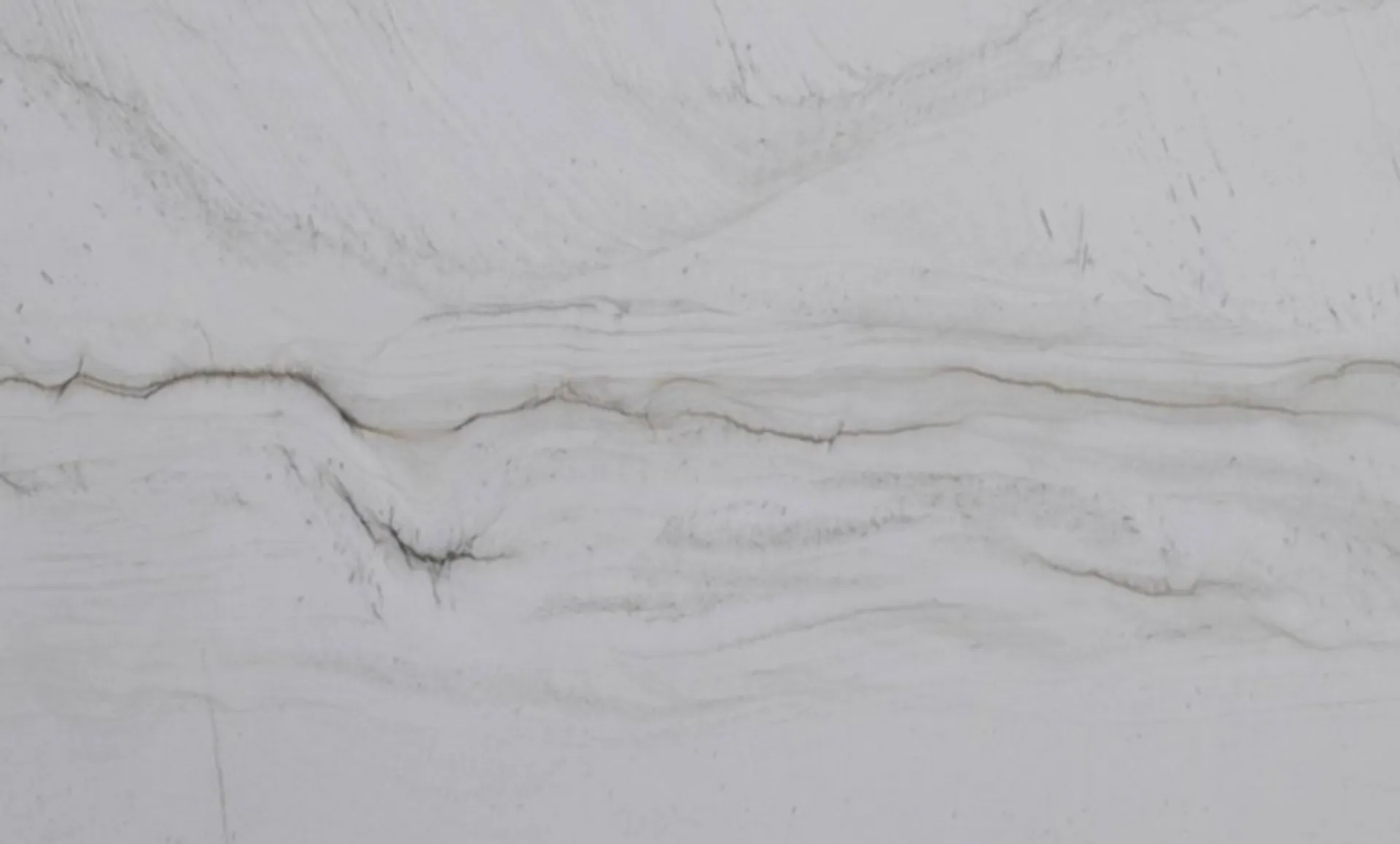 Closeup image of Mont Blanc Soft White Quartzite countertop slab