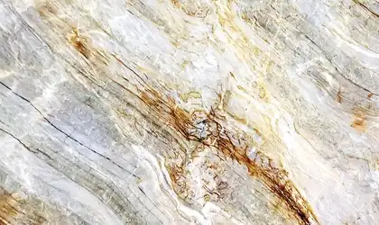 Closeup image of Nacarado Grey Quartzite countertop slab