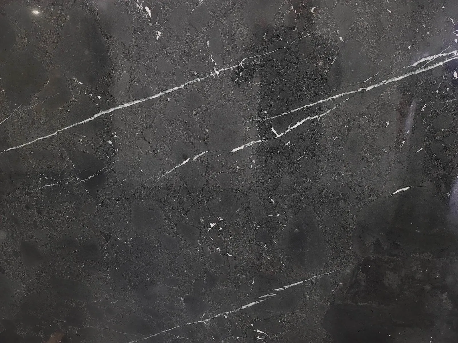 Closeup image of Preto Negresco Black Quartzite countertop slab