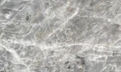 Closeup image of Smokey Crystal Grey Quartzite countertop slab