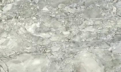 Closeup image of Super White Grey Soapstone countertop slab