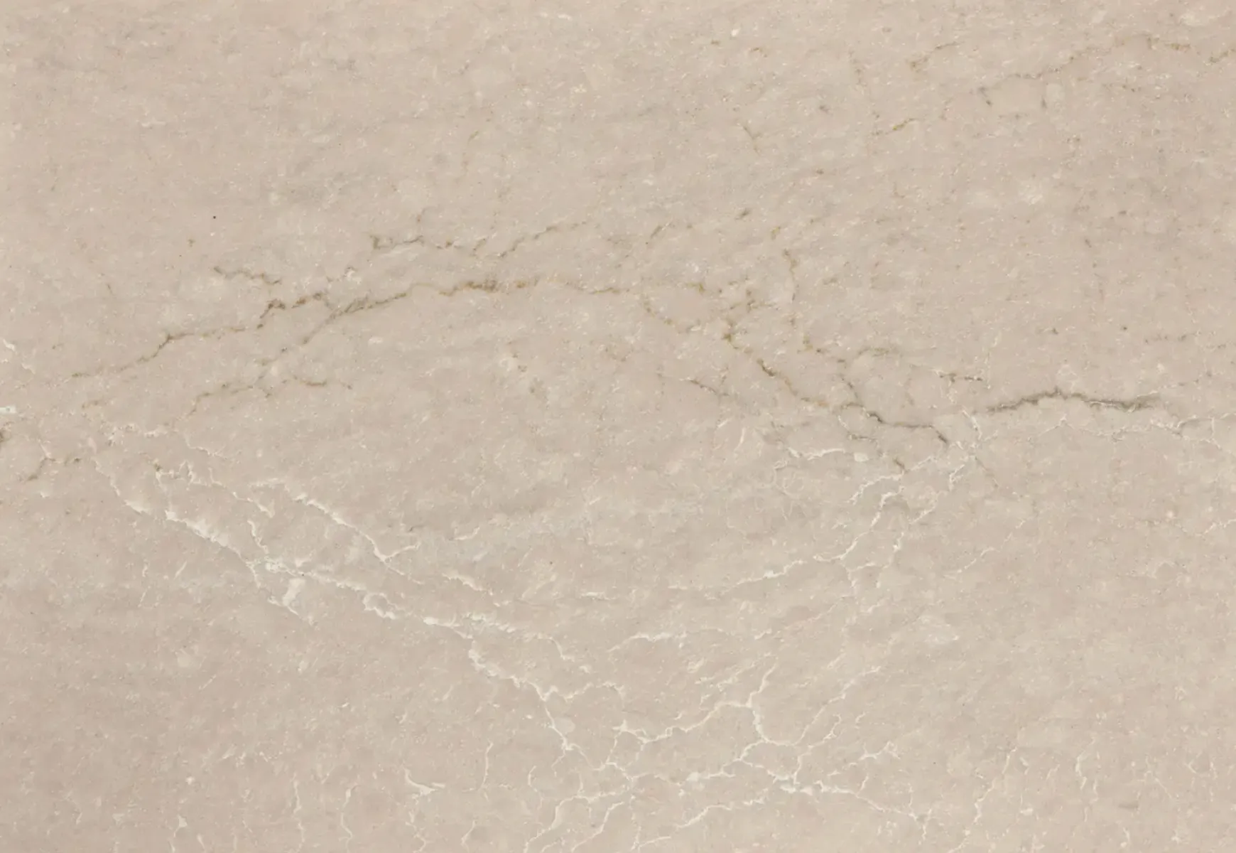 Closeup image of Cambria MonTaaj Beige Quartz countertop slab