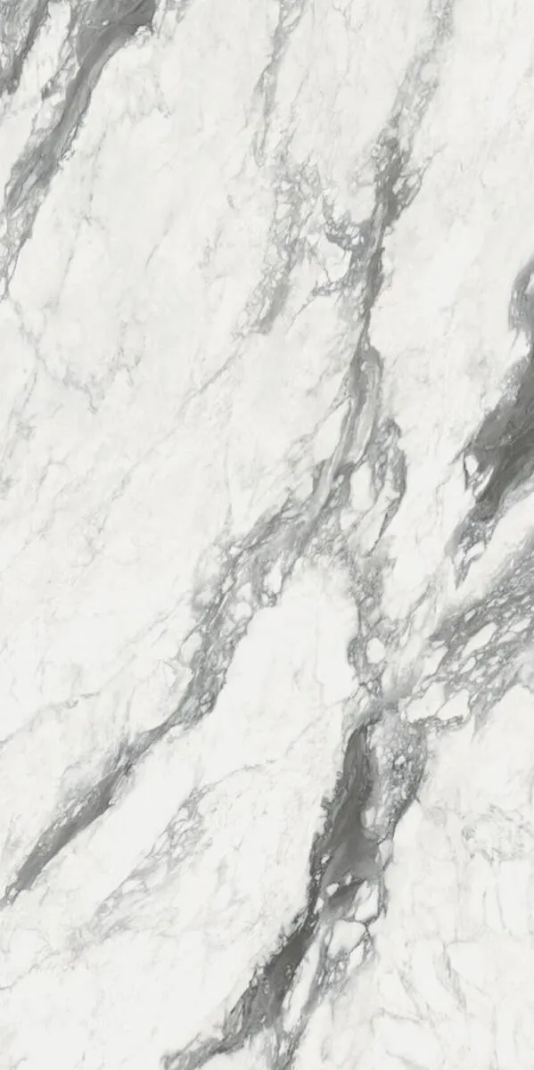 Closeup image of Infinity Renoir White Porcelain countertop slab