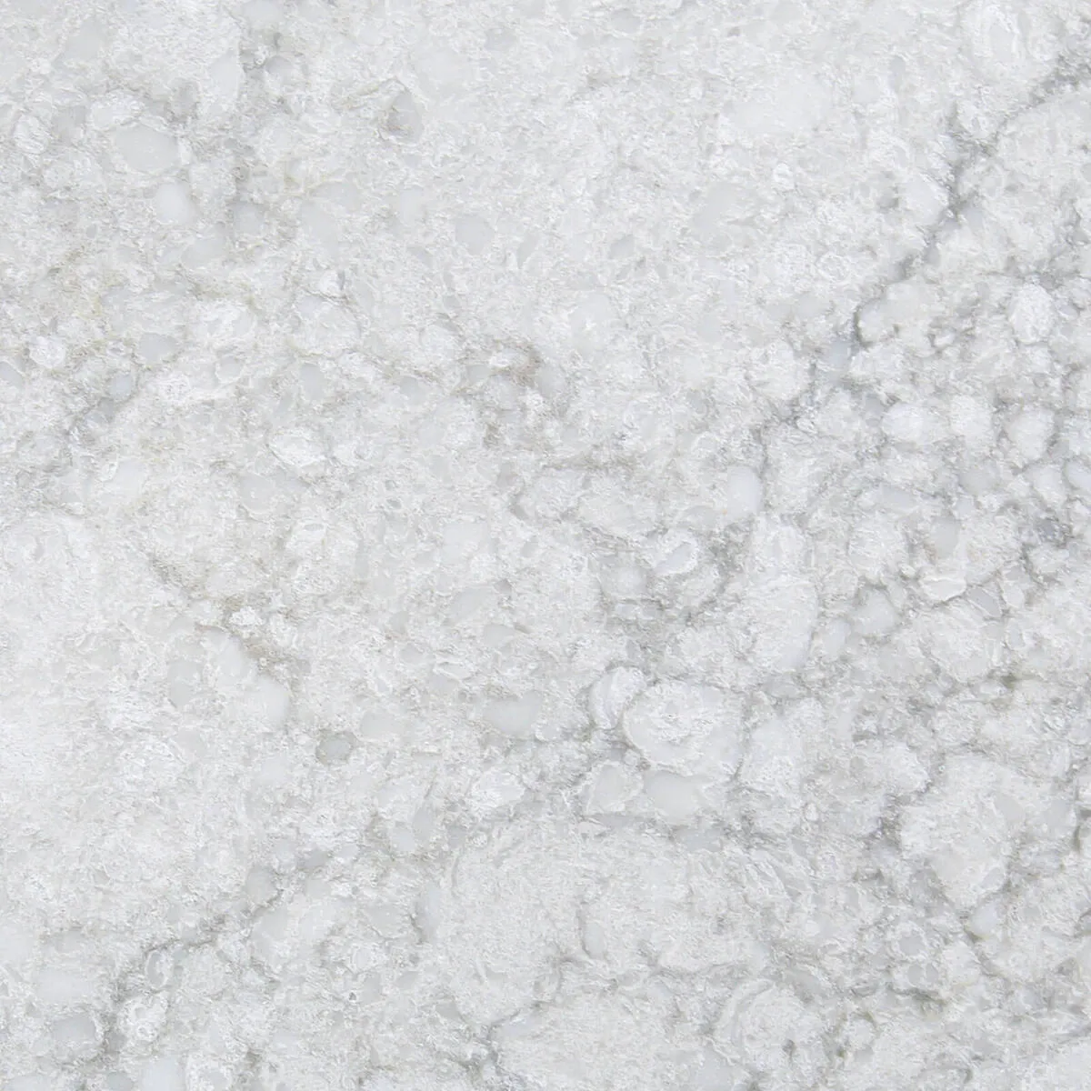 Closeup image of Viatera Aura Grey Quartz countertop slab