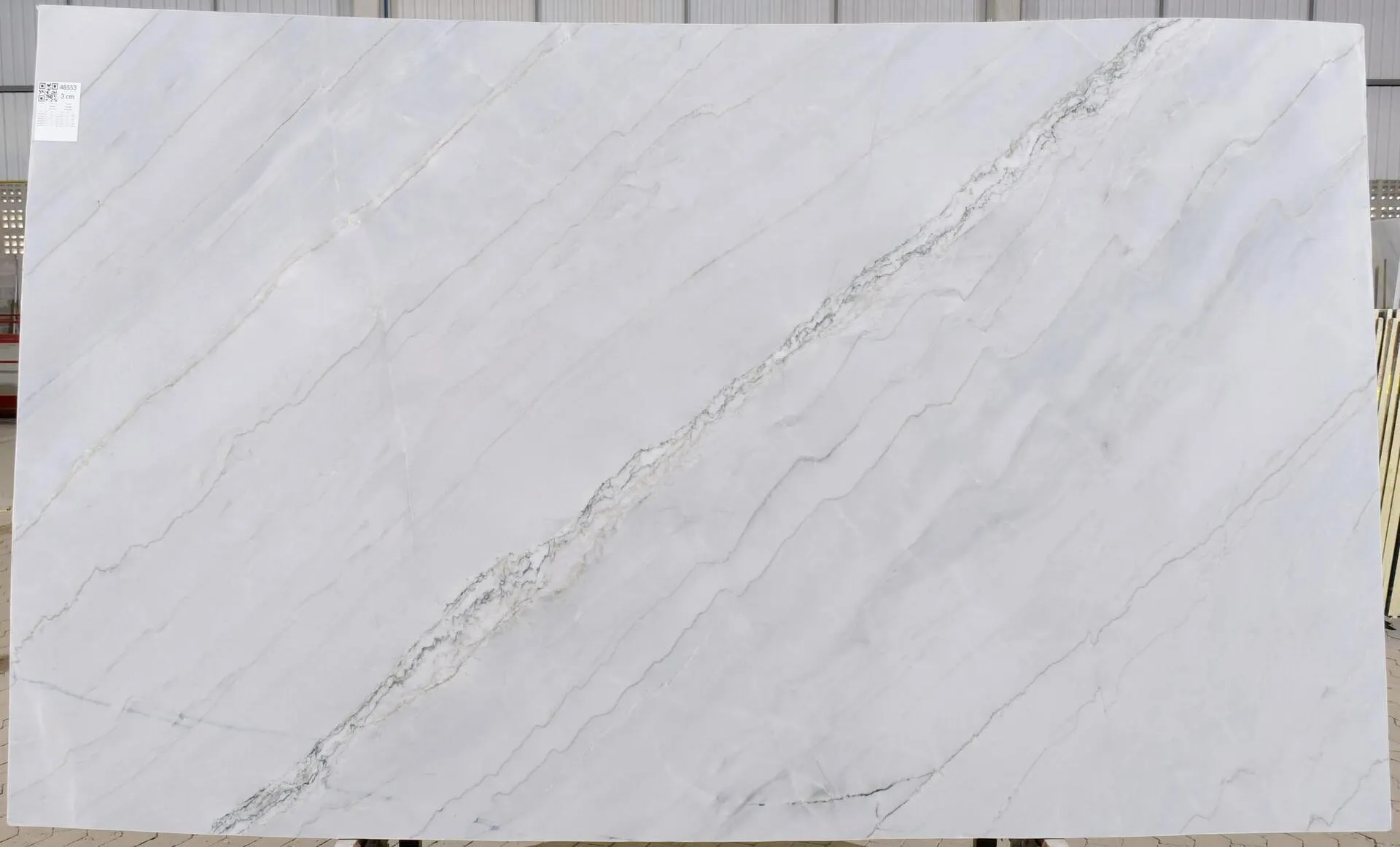 Closeup image of Dumont Quartzite 1st Choice Grey Quartzite countertop slab
