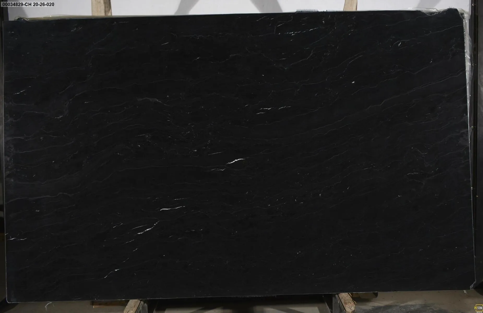 Closeup image of Lunar Noir Black Soapstone countertop slab