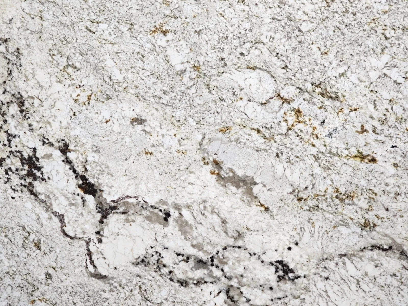 Closeup image of Istanbul White Granite countertop slab