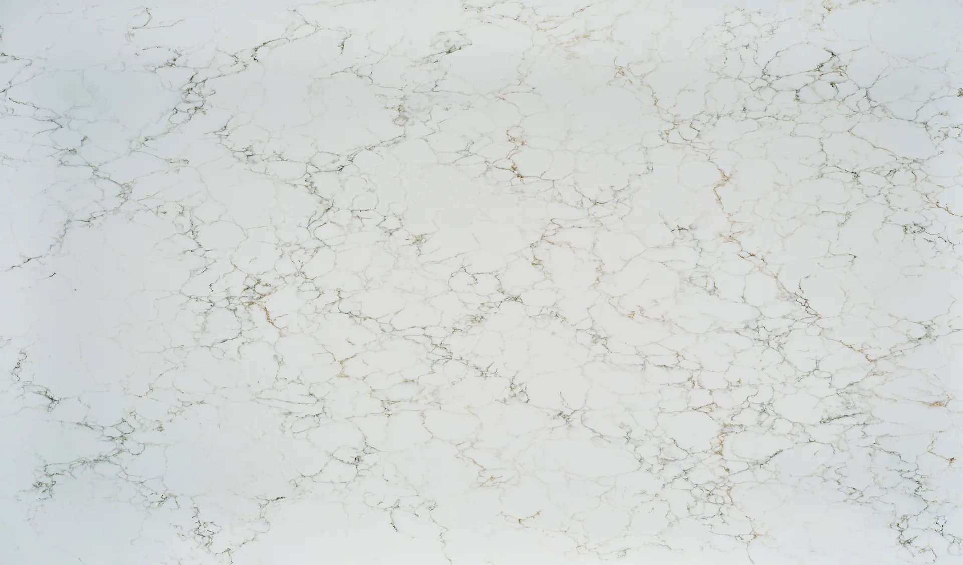 Closeup image of PentalQuartz Blossom Mist White Quartz countertop slab