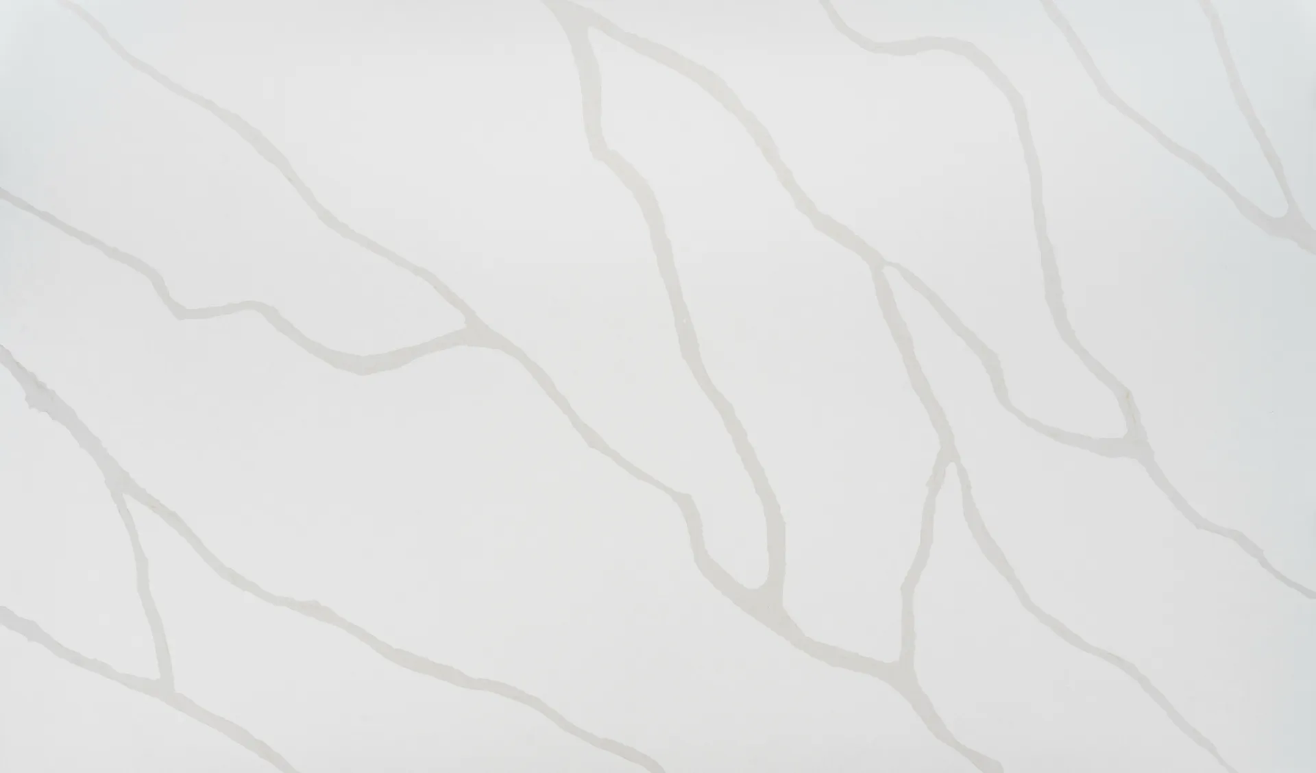 Closeup image of PentalQuartz Calacatta Caldise White Quartz countertop slab