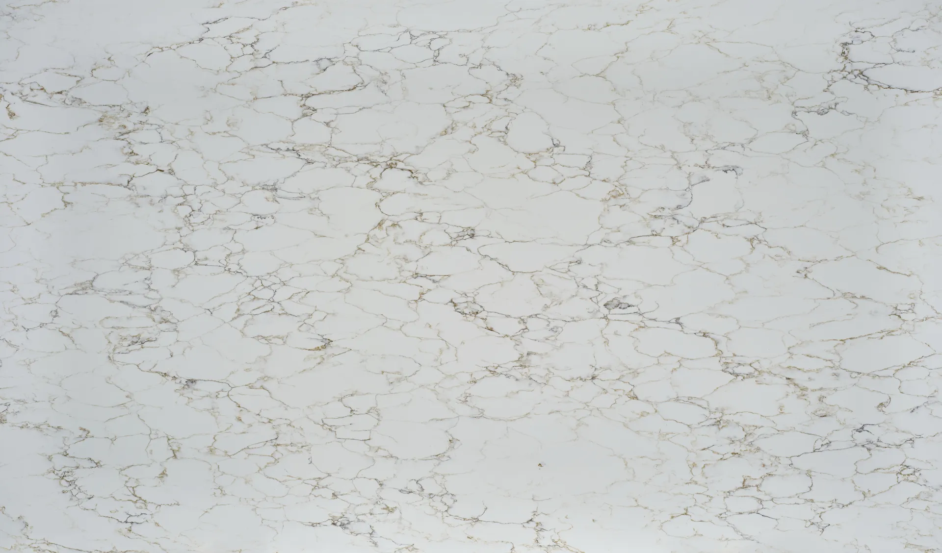 Closeup image of PentalQuartz Navea Gold White Quartz countertop slab
