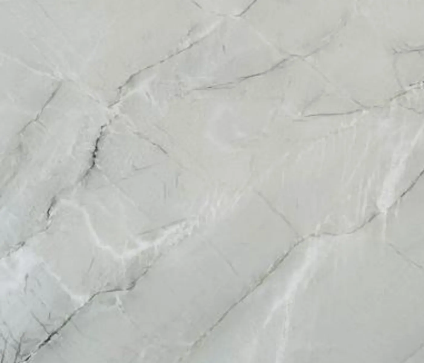 Closeup image of Le Blanc Soft Grey Quartzite countertop slab
