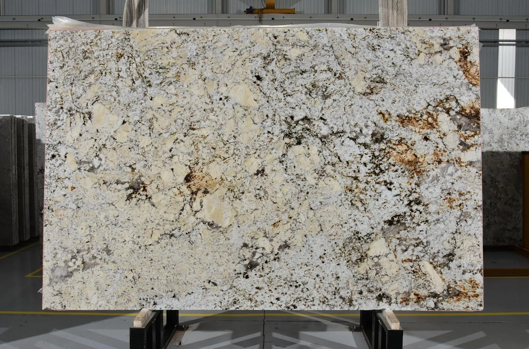 Closeup image of Istanbul 1st Choice Cream Granite countertop slab