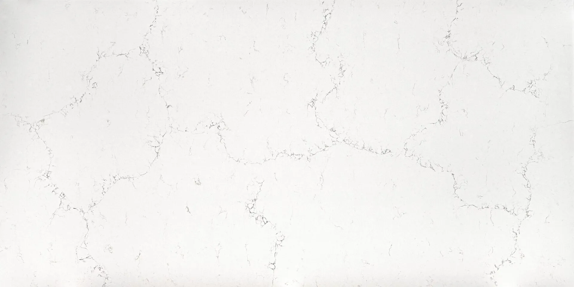 Closeup image of PentalQuartz Myora White Quartz countertop slab