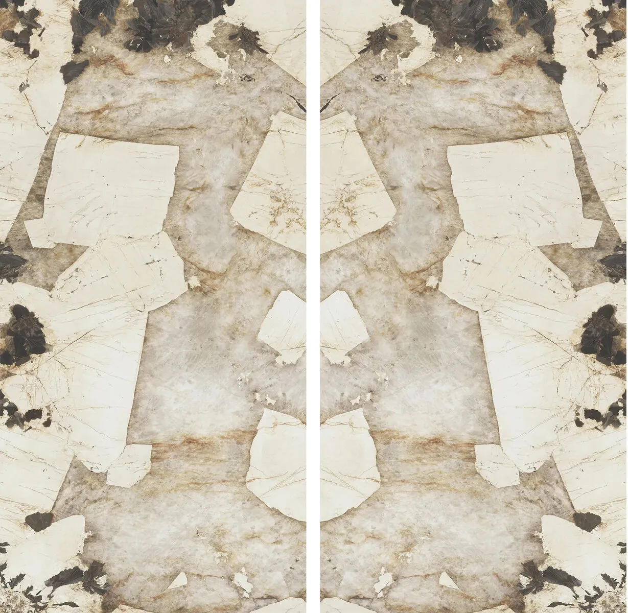Closeup image of Aggranite Porcelain Desert Soul Lappato Lux Cream Porcelain countertop slab