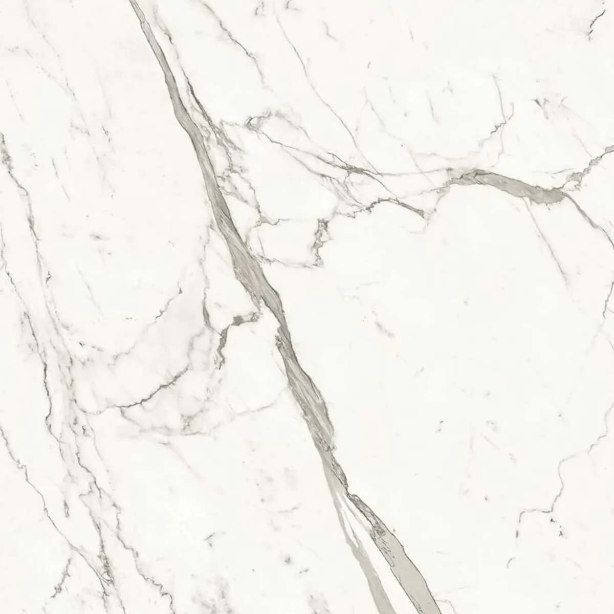 Closeup image of Aggranite Porcelain Statuario Supremo Natura Lappato Lux White Porcelain countertop slab
