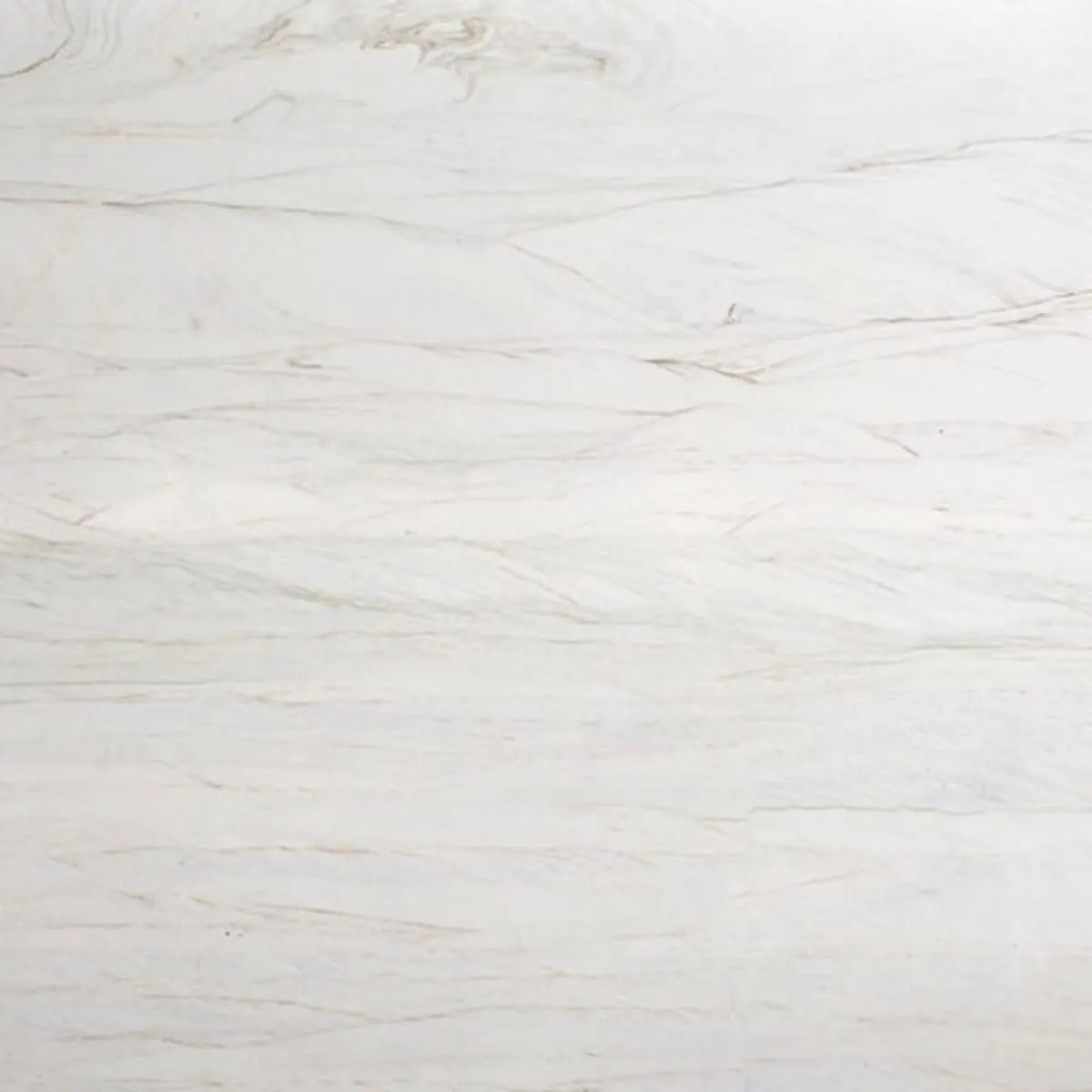 Closeup image of Aurora White Cream Quartzite countertop slab