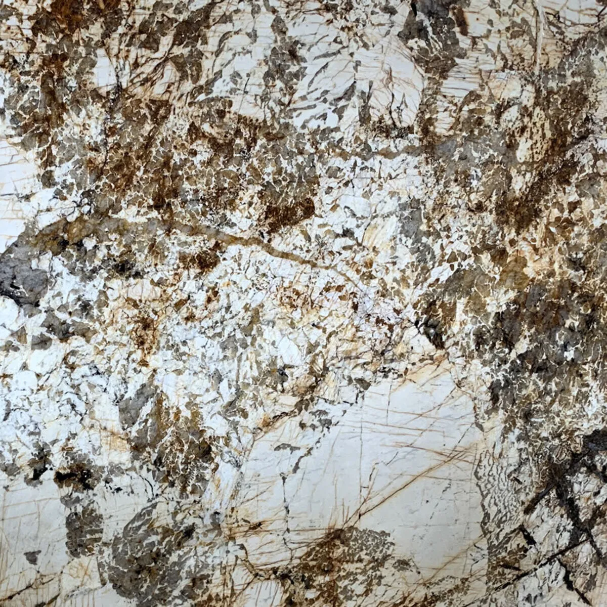 Closeup image of Blanc Du Blanc Cream Granite countertop slab