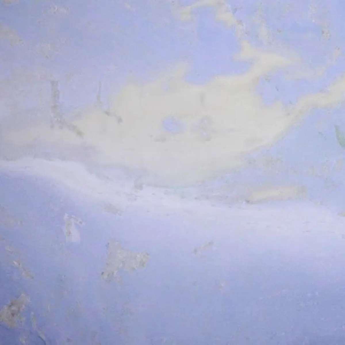 Closeup image of Blue Sky Blue Marble countertop slab