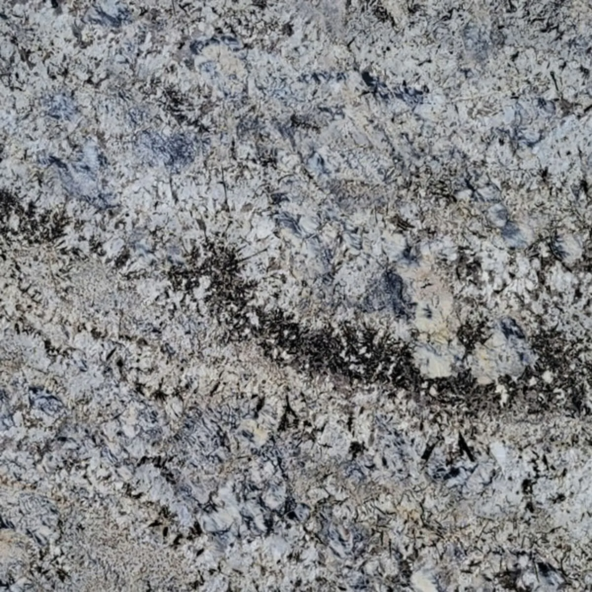 Closeup image of Blue Star Grey Granite countertop slab