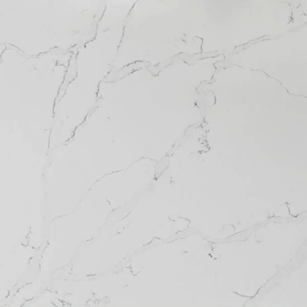 Closeup image of Aggranite Quartz Calacatta Giaveno White Quartz countertop slab