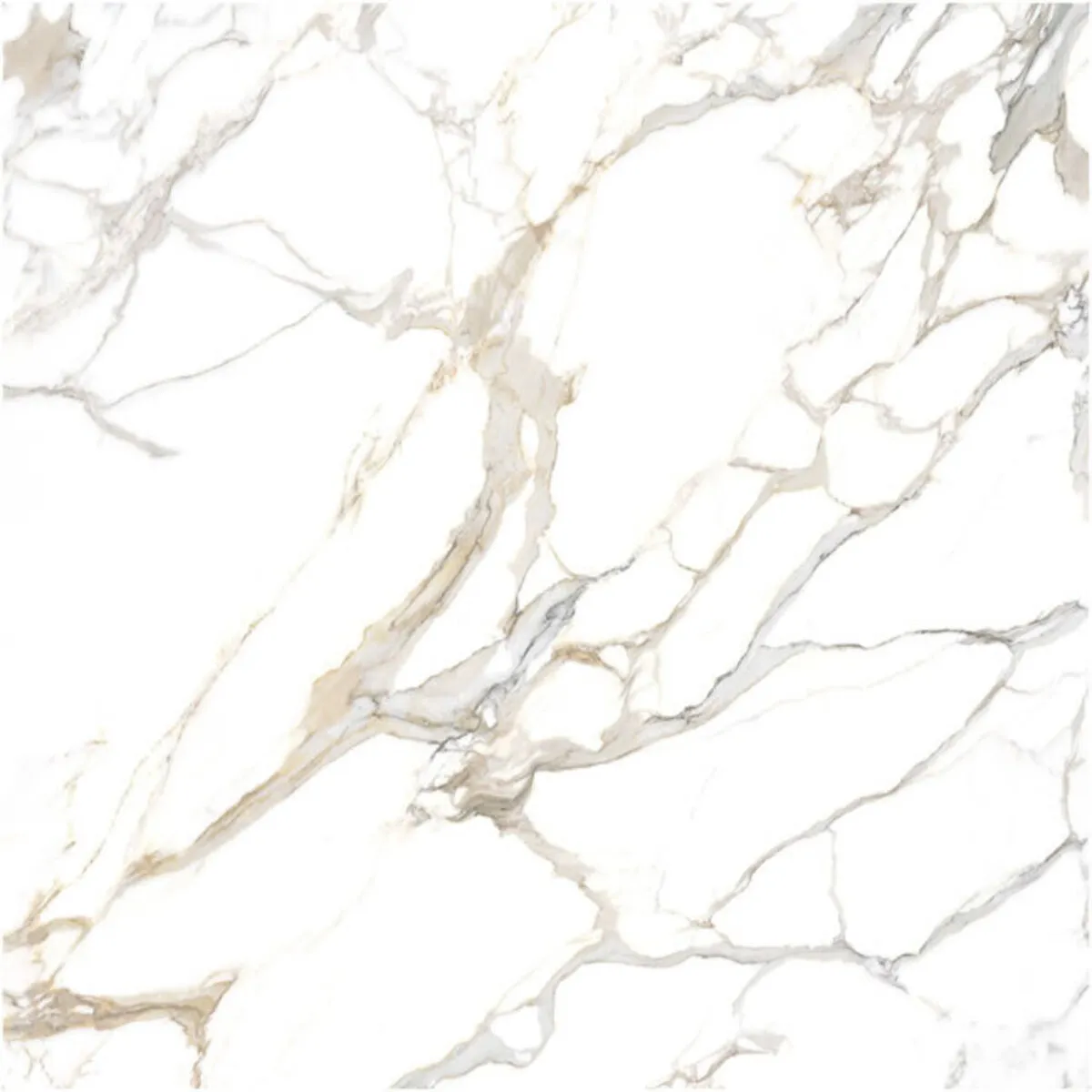 Closeup image of Aggranite Porcelain Calacatta Supreme White Porcelain countertop slab