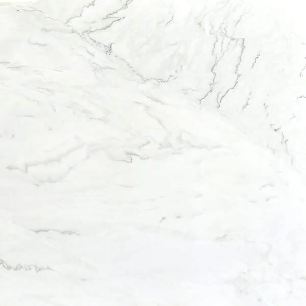 Closeup image of Calacatta White Lux White Quartzite countertop slab