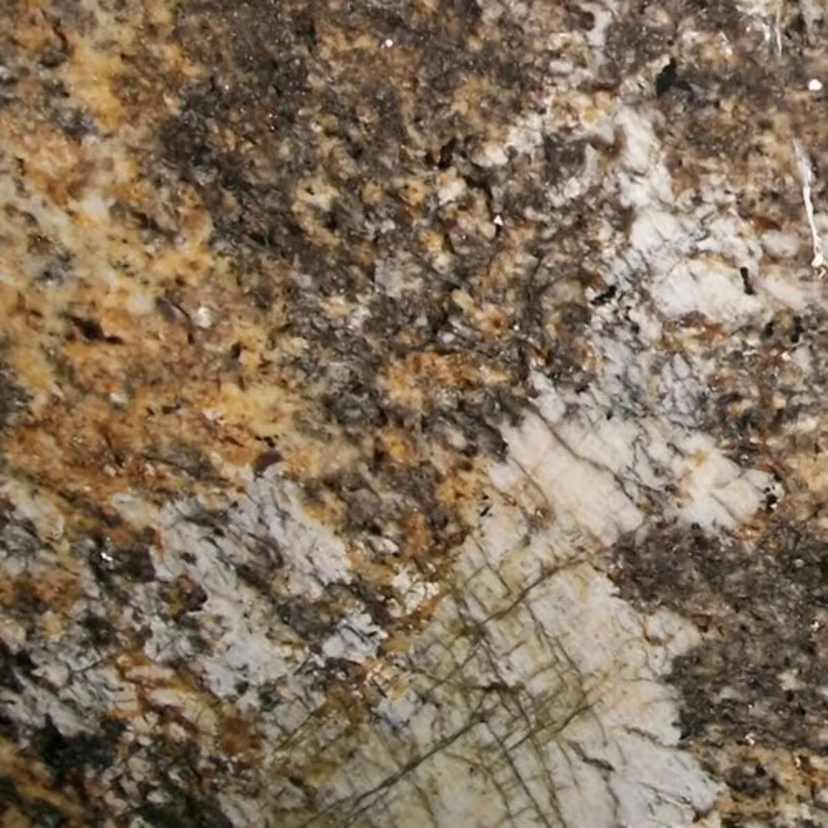 Closeup image of Carnaval Brown Granite countertop slab