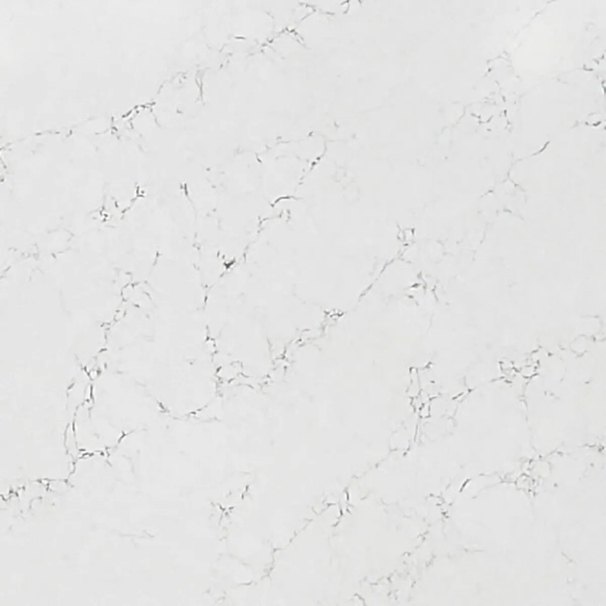 Closeup image of Aggranite Quartz Carniceo White Quartz countertop slab