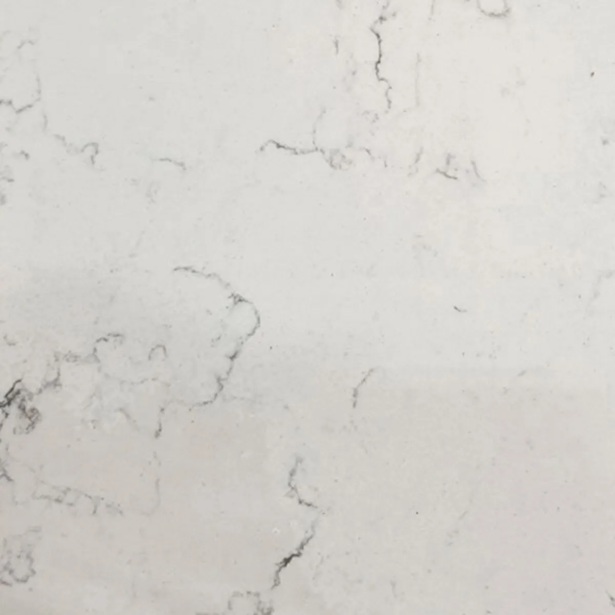Closeup image of Aggranite Quartz Carrara Lattea White Quartz countertop slab