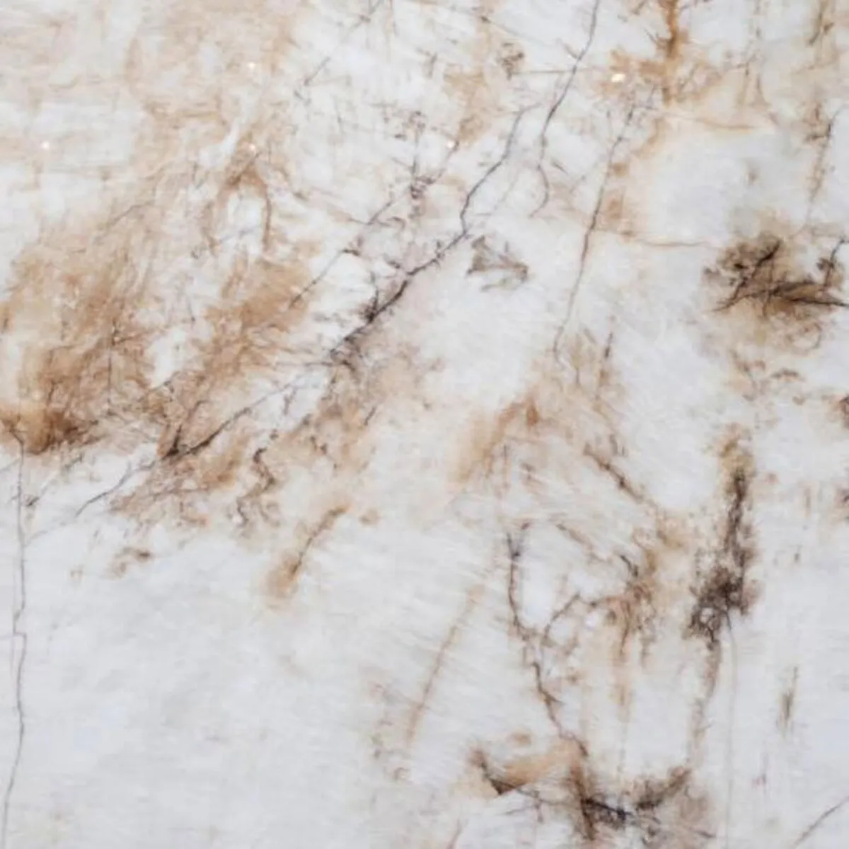 Closeup image of Crystal Dunes Cream Quartzite countertop slab