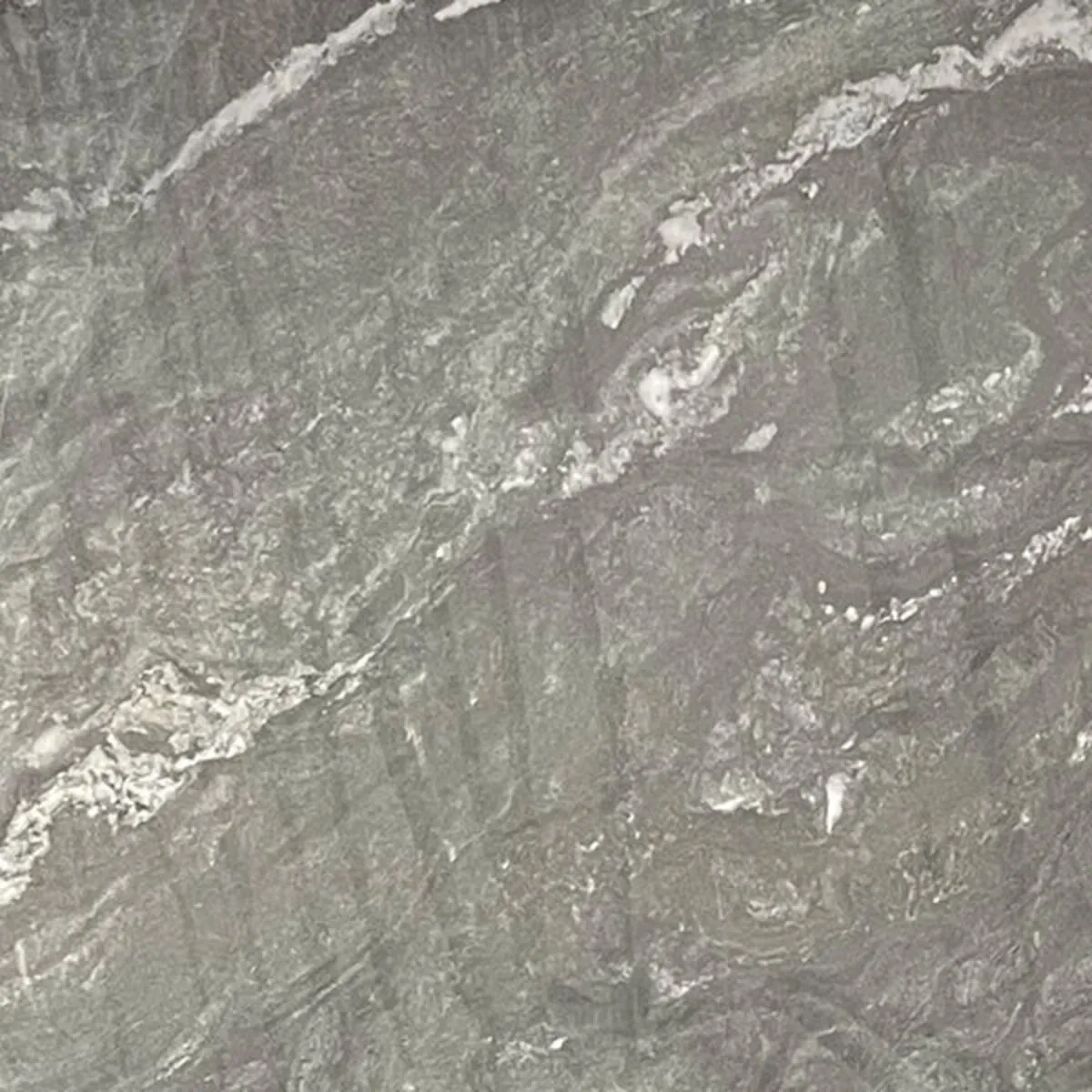 Closeup image of Evolene Soapstone Grey Soapstone countertop slab