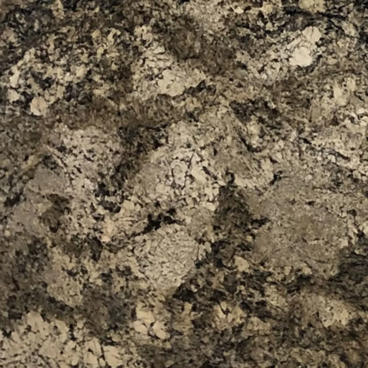 Closeup image of Giallo Beach Brown Granite countertop slab