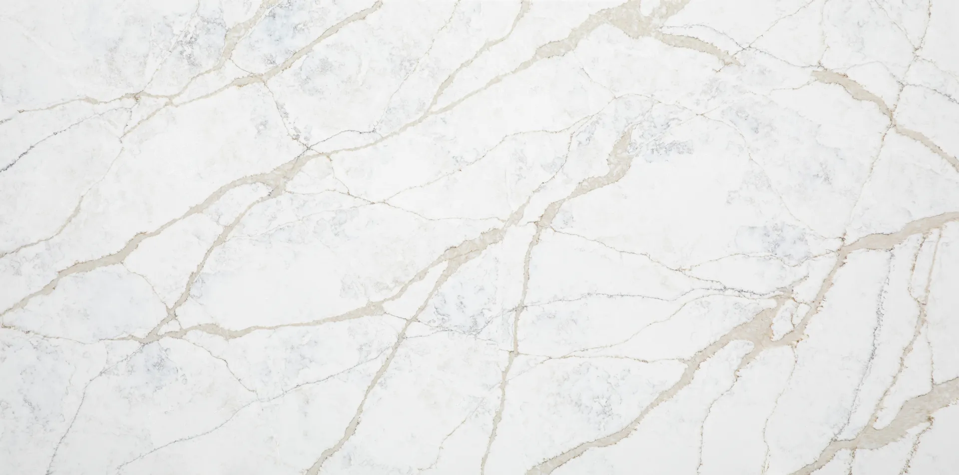 Closeup image of Aggranite Quartz Granada Beige White Quartz countertop slab