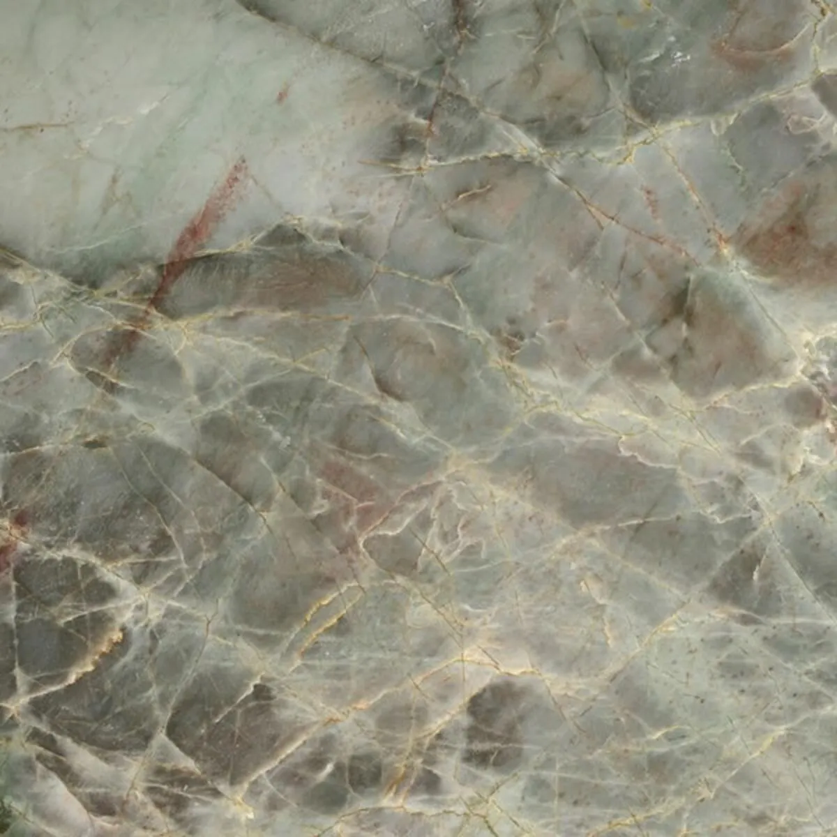Closeup image of Jadore Green Quartzite countertop slab