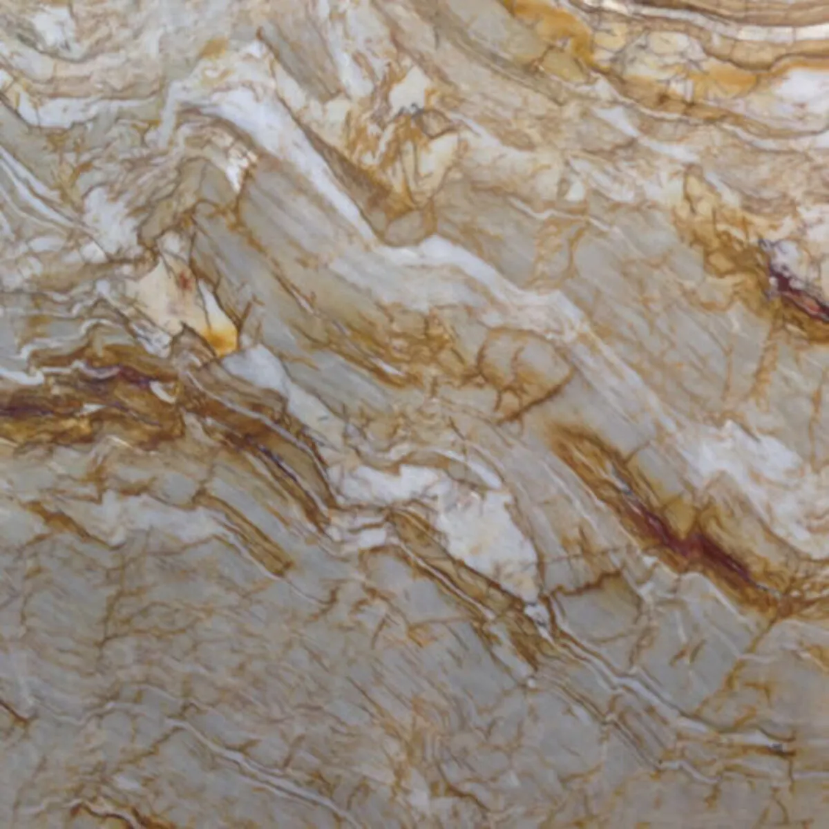 Closeup image of Nacarado Cream Quartzite countertop slab
