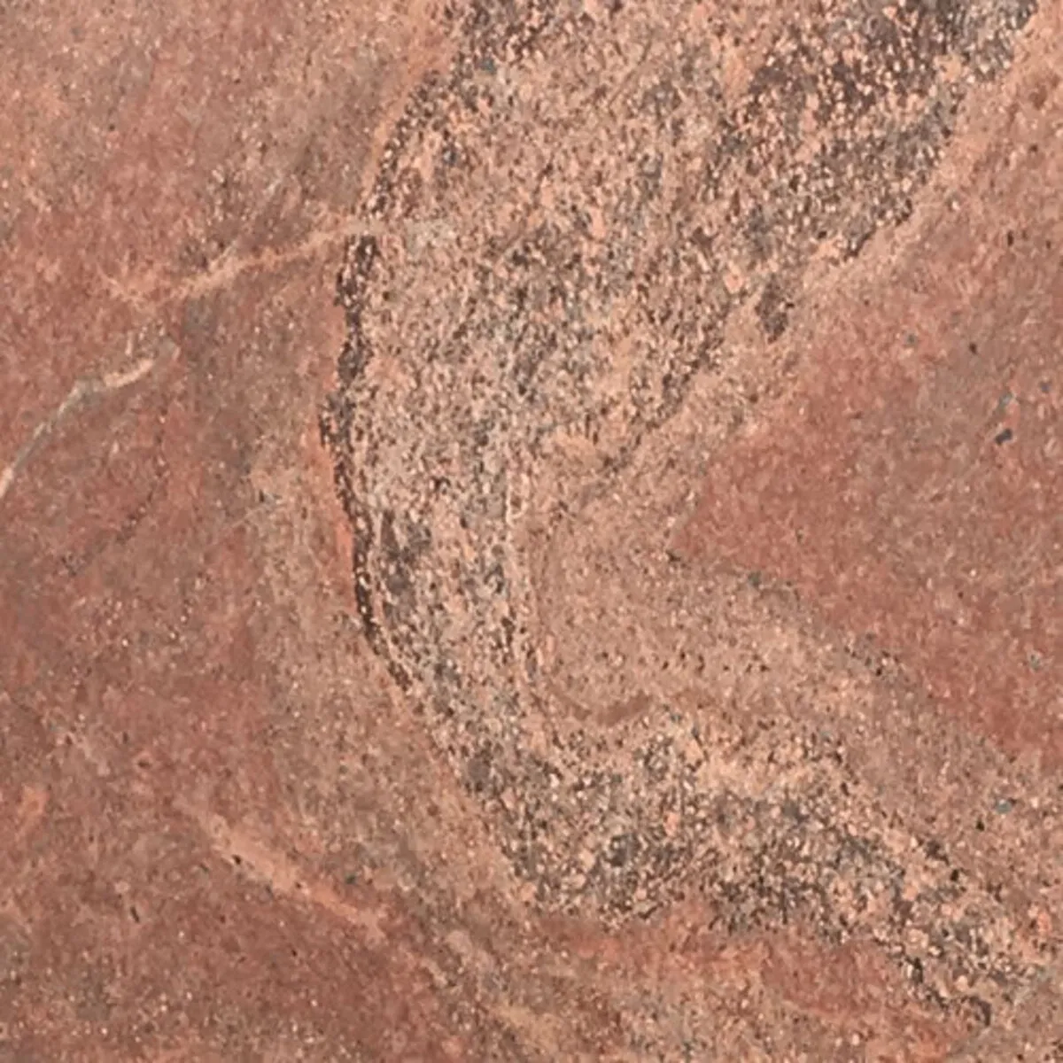 Closeup image of Persian Sun Red Granite countertop slab