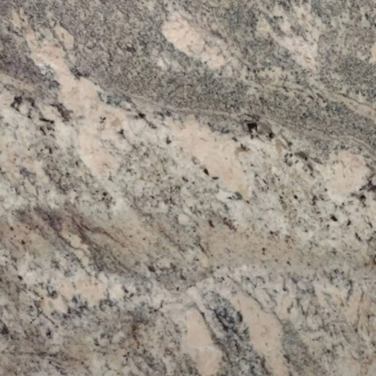 Closeup image of River Bordeaux Beige Granite countertop slab