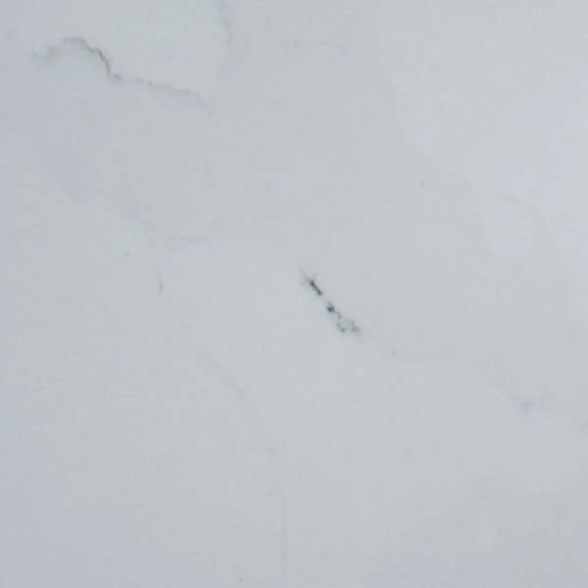Closeup image of Aggranite Quartz Shadow Fang White Quartz countertop slab