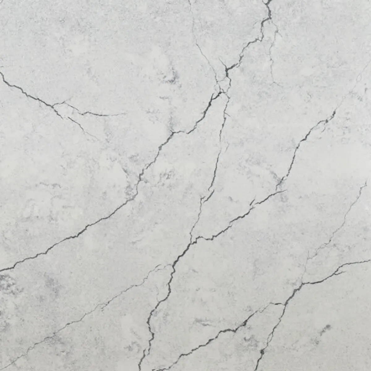 Closeup image of Aggranite Quartz Silver Cloud White Quartz countertop slab