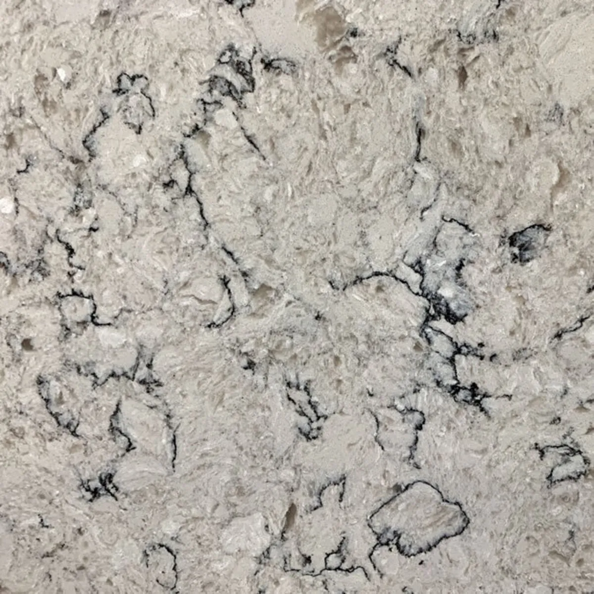 Closeup image of Aggranite Quartz Spanish Marbella Cream Quartz countertop slab