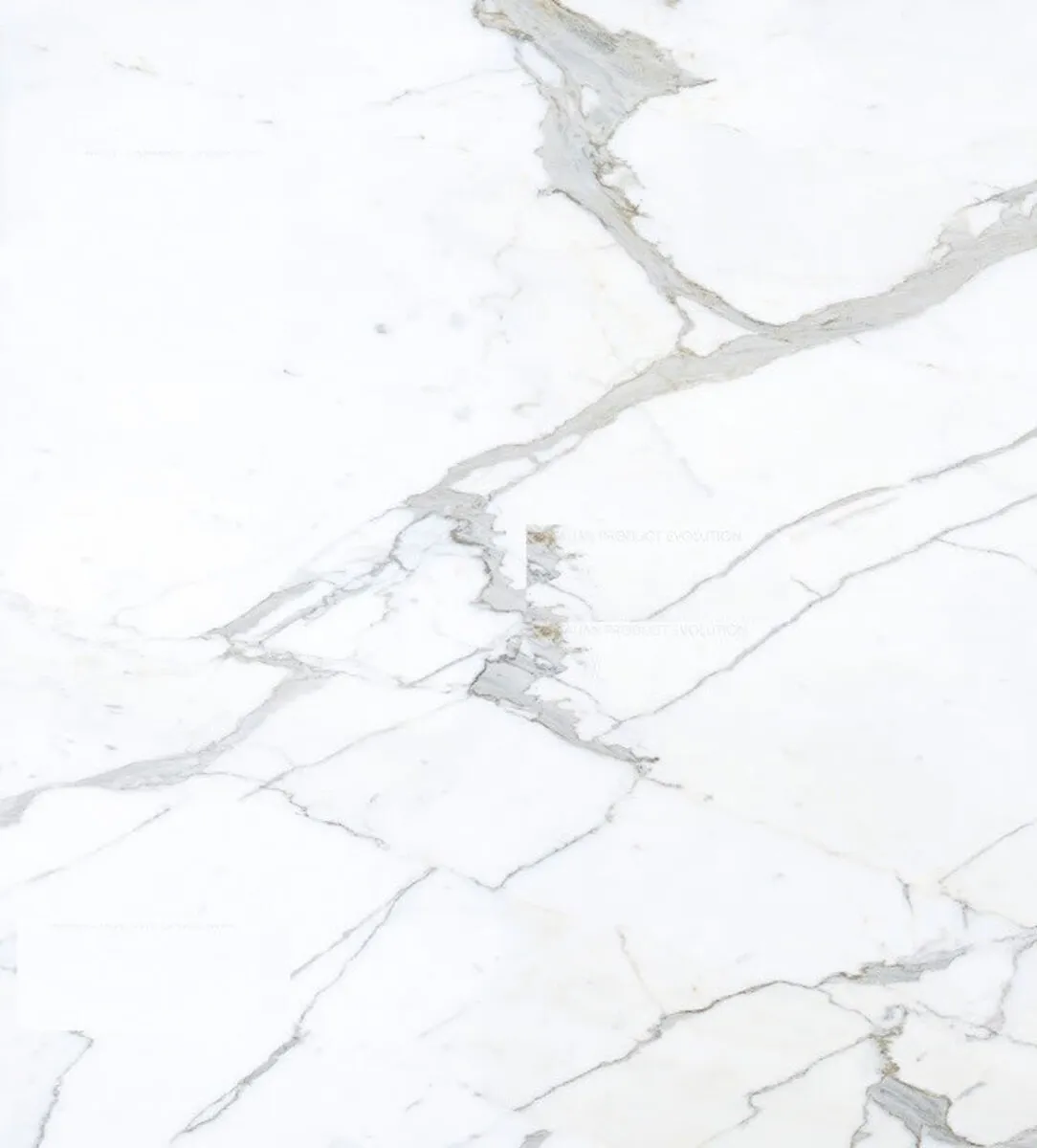 Closeup image of Aggranite Porcelain Statuario White Porcelain countertop slab