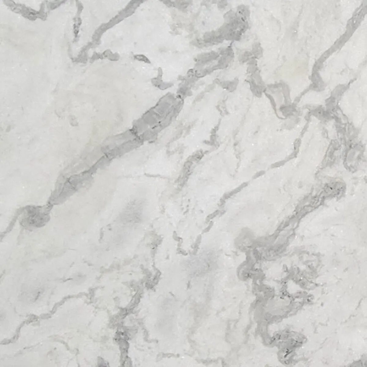 Closeup image of Statuary White White Marble countertop slab